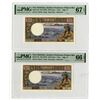 Image 1 : Insitut d'Emission d'Outre-Mer, ND (1975). Pair of Sequential Banknotes