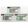 Image 2 : Central Bank of Seychelles, ND (1989), Trio of Issued Banknotes