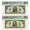 Image 1 : Federal Reserve Note, $50, Series of 1985, Banknote Pair, Atlanta Branch, Gem Unc 65 Replacement and