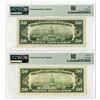 Image 2 : Federal Reserve Note, $50, Series of 1985, Banknote Pair, Atlanta Branch, Gem Unc 65 Replacement and