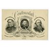 Image 1 : Continental Bank Note Co. Advertising Card, ca.1860-80s With Portraits of D.G. Farragut, U.S. Grant,