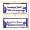 Image 1 : American Express Co., 1950, Die Proof Traveler's Check Pair