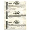 Image 1 : National Bank of Australasia 1873 Uncut Proof Sheet of 3 Bills of Exchange Without Place Name.