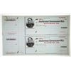 Image 1 : BEP Printed, Assistant Treasurer of the U.S., Navy Military Checks, ca.1870's U/U Uncut Check Pair