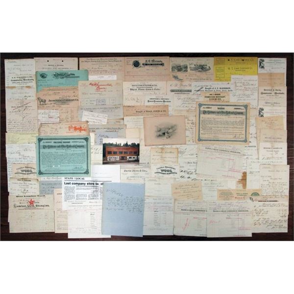 Chicago, Illinois, and New York. ca.1860 to 1900, Lot of 90+ Invoices, Illustrated Bill Heads, Recei