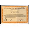 Image 1 : Morgan Stanley Holdings Inc. 1977 Specimen Stock Certificate.