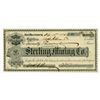 Image 1 : Sterling Mining Co., 1884, I/U Stock Certificate