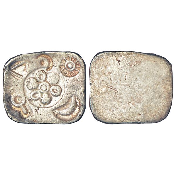 Punch Coin Ancient India: Archaic silver punch-marked coin, Bihar series ...