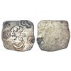 Ancient India: Archaic silver punch-marked coin, Bihar series, generally attributed to 'Magadha Jana