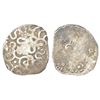 Ancient India: Archaic silver punch-marked coin - middle Ganges valley region, 'Jakhania hoard' type