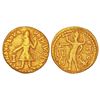 Ancient India: Kushans, gold dinar of Kanishka I (c.127-151 AD), Gobl 37, 7.83g. Obv: King wearing h