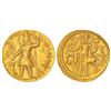 Ancient India: Kushans - gold dinara of Vasudeva I (c.160-240 AD). Göbl 509, 8.05g. Obv: Nimbate and