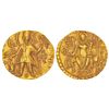 Ancient India: Kushans - gold dinara of Vasishka (c.249-265 AD), Göbl 559, 7.88g. Obv: Nimbate diade