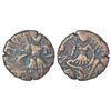 Ancient India: Hunnic rulers in Kashmir - copper dinar of Toramana II (c.540-570 AD), MAC 3792, 6.95