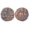 Medieval India: Hindu kings of Kashmir, Utpala dynasty - copper dinar of Gopala varman (c.902-904 AD