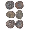 Medieval India: Nayakas of Madurai - anonymous copper cash coins (3), 'Sri Veera' type, (c.1600-1700