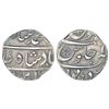 Mughals: Muhammad Shah (1719-1748 AD) - silver rupee, Dhamoni mint, RY1X, 'flower' mint mark on reve