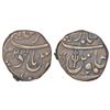 Image 1 : Independent Kingdoms: Maratha Confederacy - copper paisa in the name of Muhammad Akbar II, Ahmadabad