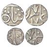 Princely States: Gwalior, Daulat Rao (1794-1827 AD), silver coins (2), Lakshar mint, leaf mintmark, 