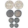 Princely States: Jaisalmer, silver set of 4 coins, 1 rupee, 11.25g, ½ rupee, 5.26g, ¼ rupee, 2.52g a