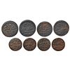 Bengal Presidency, Pulta mint, Prinsep coinage, copper coins (4), 2x ½ anna, 11.16g and 11.47g; 1x 1