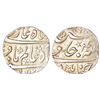 Madras Presidency, Chinapattan mint, Mughal style, silver rupee, in the name of Shah Alam Bahadur, A