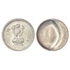 Image 1 : Republic India: 5 rupees, error, copper-nickel, 1994, Calcutta mint, misaligned die (Mad) error on r