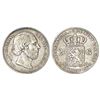 Foreign: Netherlands, Willem III (1849-1890 AD), silver 2½ gulden, 1864, KM 82, 24.67g. Obv: Portrai