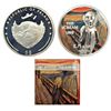 Foreign: Palau, Proof 1-ounce silver 5 dollar, Scream munch revived Art, 2018, 31.1g. Obv: Coat of a