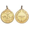 Medal: Baroda, Agriculture and Industrial Exhibition, silver medal (later gold gilt), January 1917, 