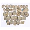 Image 1 : Large Lot: A group of 32 ancient silver punch marked coins, includes Gandhara, Surashtra and Magadha