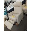 Image 1 : Leather Match Swivel Recliner Chair