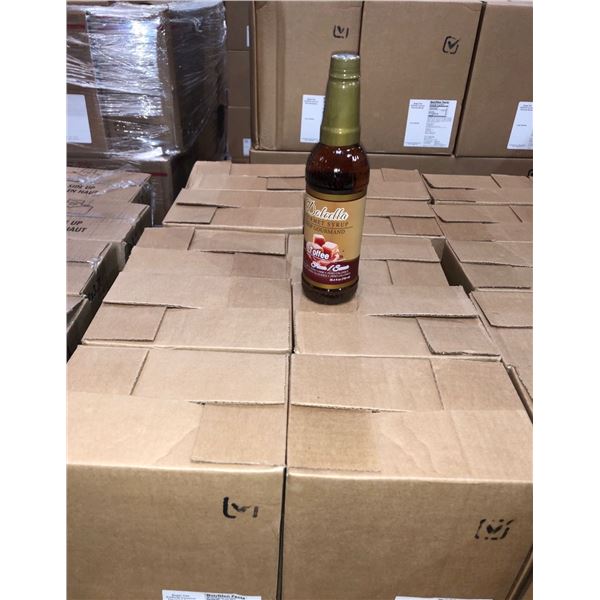 9 Boxes of 6 Toffee Gourmet Syrup 750ml