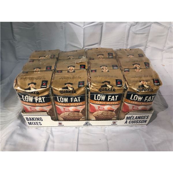 3 cases of Quaker low fat carrot muffin mix - 12 per case (900g bags, BB Aug 30th, 2023)