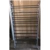 Image 2 : 9 tier rolling metal shoe rack - approx. 60in tall