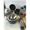 Image 2 : Large group of assorted kitchen items - includes cooking pots/ baking trays/ cutlery/ cooking pans/ 