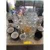 Image 2 : Large group of assorted glasses - includes wine glasses/ mugs etc.