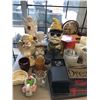 Image 2 : Large group of misc. estate items - includes decorative pieces/ door cameras/ table clock/ candles/ 
