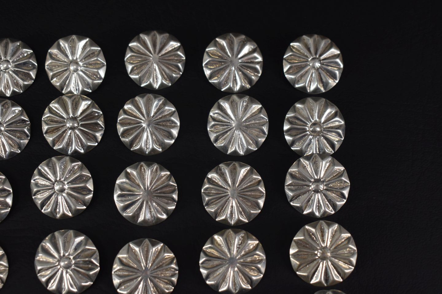 NAVAJO INDIAN SILVER BUTTONS
