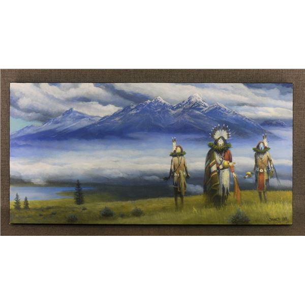 NAVAJO INDIAN PAINTING ( ALLEN BAHE)