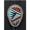 Image 1 : ZUNI INDIAN SILVER BOLO (LGL)