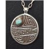 Image 2 : NAVAJO INDIAN STERLING SILVER NECKLACE AND PENDANT