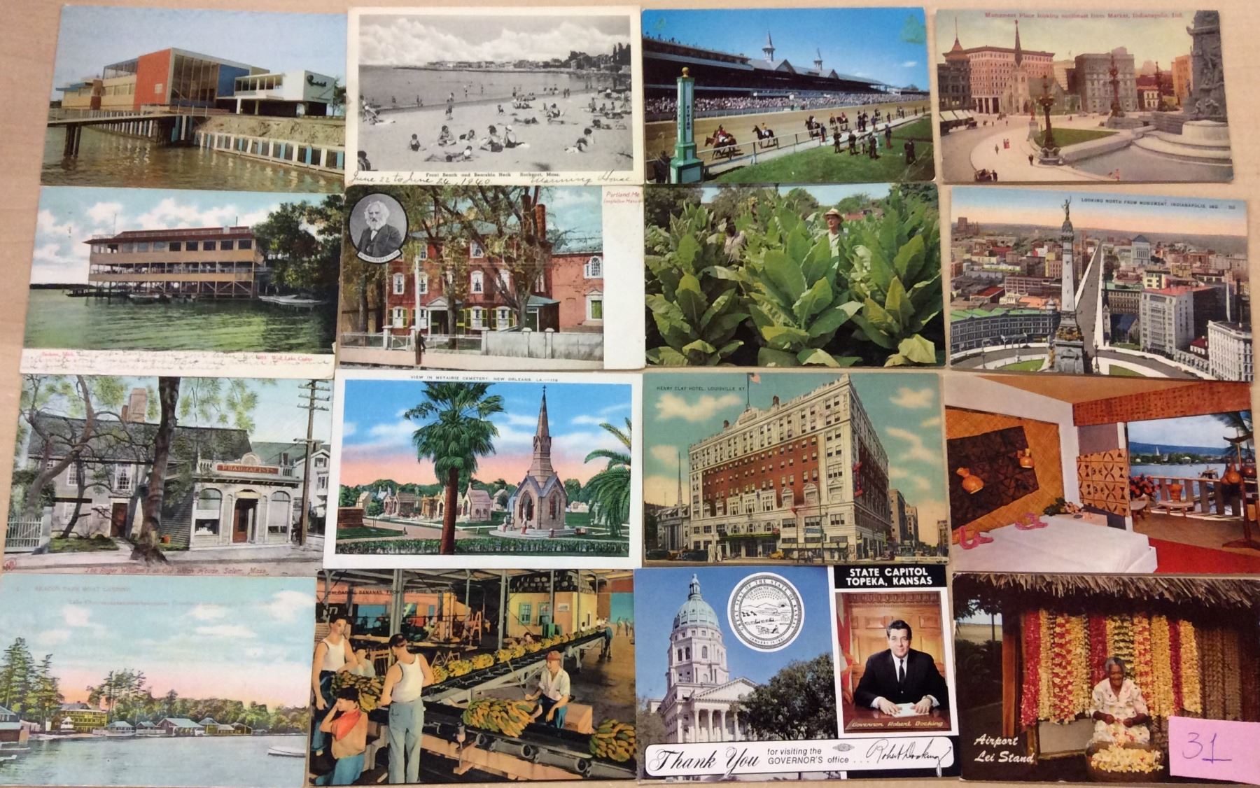 USA States Sorted Box 500+ Postcards