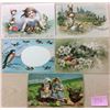 Image 2 : 8 Easter Holiday Greeting Hold to Light Novelty Postcards