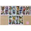 Image 1 : Set of 6 Tuck Flower & Fruit Alphabet Cut Out Postcards No. 3402