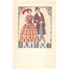 Image 1 : Wiener Werkstaette Fritz Low Romantic Couple Postcard