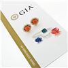 Image 7 : Tiffany & Co. 1985 18k Yellow Gold & Platinum GIA Coral & Diamond Button Earring