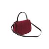 Image 4 : Gucci Burgandy Maroon Velvet Top Handle Bag