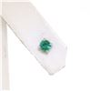 Image 4 : NEW 14k White Gold 0.35 ctw 3.5mm Round Brilliant Emerald Classic Stud Earrings