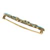 Image 5 : Antique Victorian 14k Yellow Gold Persian Turquoise Open Marquise Brooch Pin